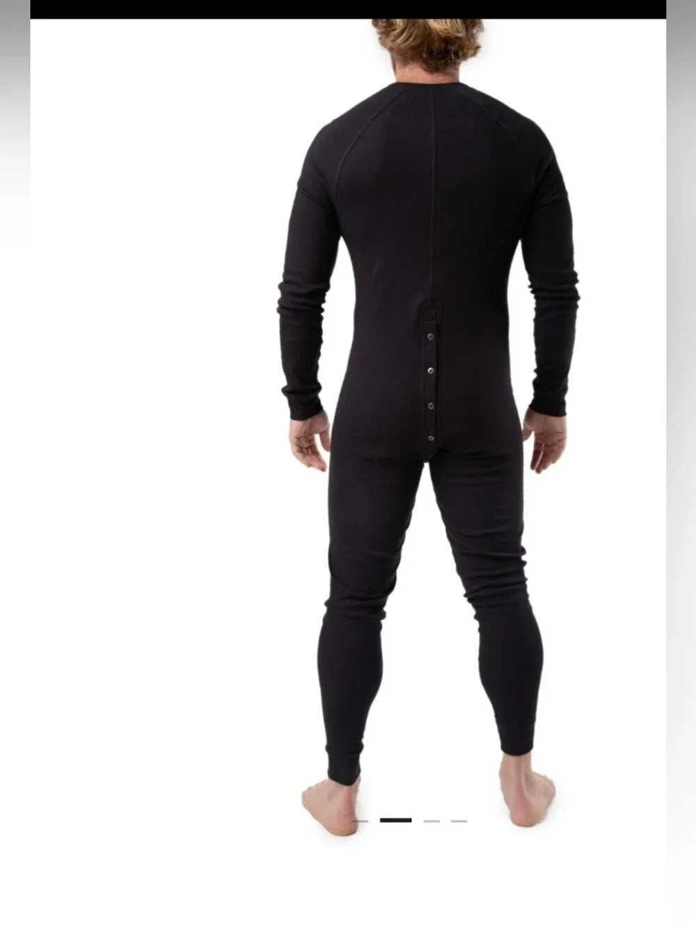 Nasty Pig Black Snap-Front Thermal Union Suit In Army Green Size M. **NWT